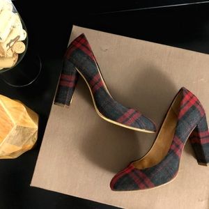 FACTORY J.Crew  plaid pumps